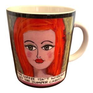 Bad Girls Art Mugs THIS COFEE ISN'T WORKING Coffee Mug Cup Art Deco Lolly Lu